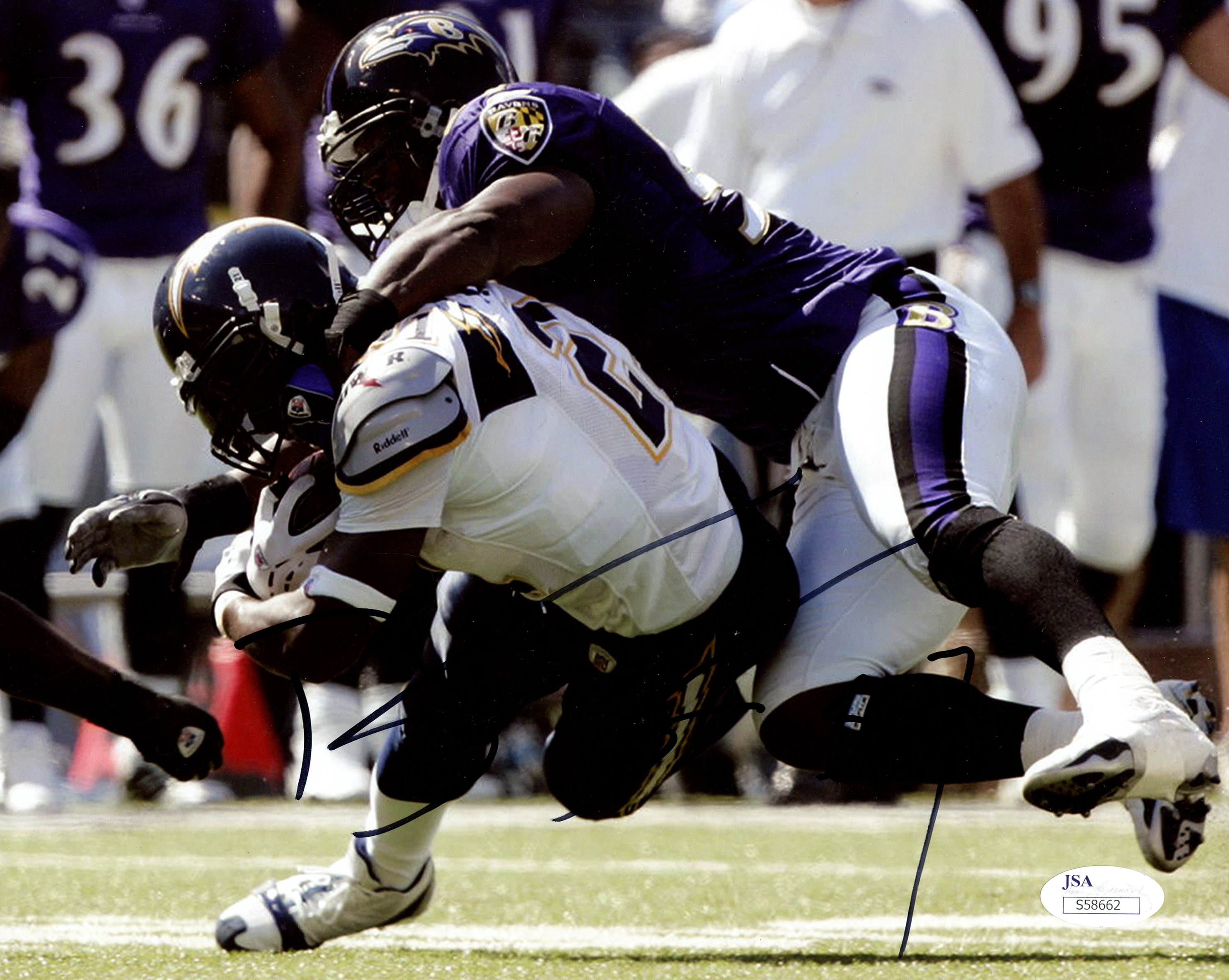 Bart Scott Signed Ravens 8x10 Photo (JSA COA) at PristineAuction.com Bart Scott Signed Ravens 8x10 Photo (JSA COA) at PristineAuction.com