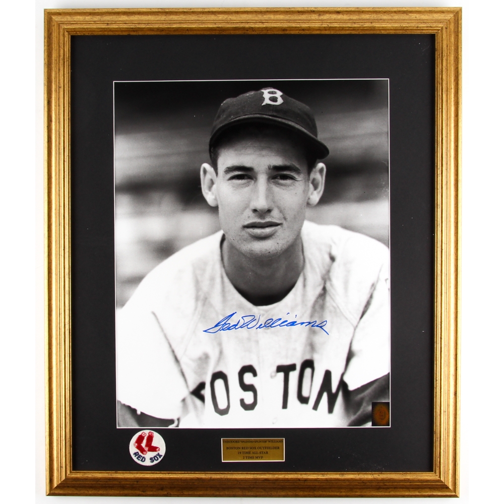 TED WILLIAMS signed autographed photo swing COA Hologram main image 1