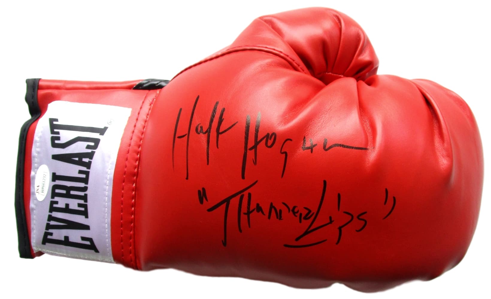Hulk Hogan Signed Everlast Boxing Glove Inscribed "Thunder Lips" (JSA COA) at PristineAuction.com Hulk Hogan Signed Everlast Boxing Glove Inscribed "Thunder Lips" (JSA COA) at PristineAuction.com