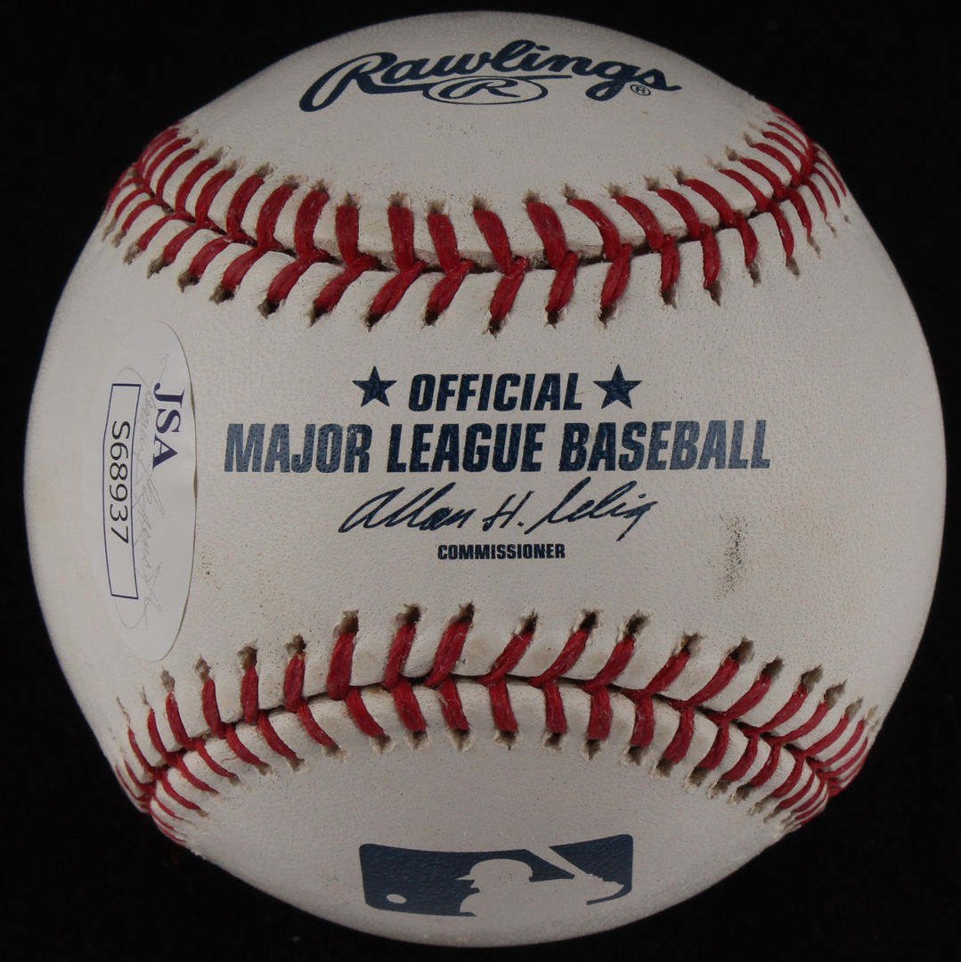 Todd Helton Signed Oml Baseball Jsa Coa Pristine Auction 