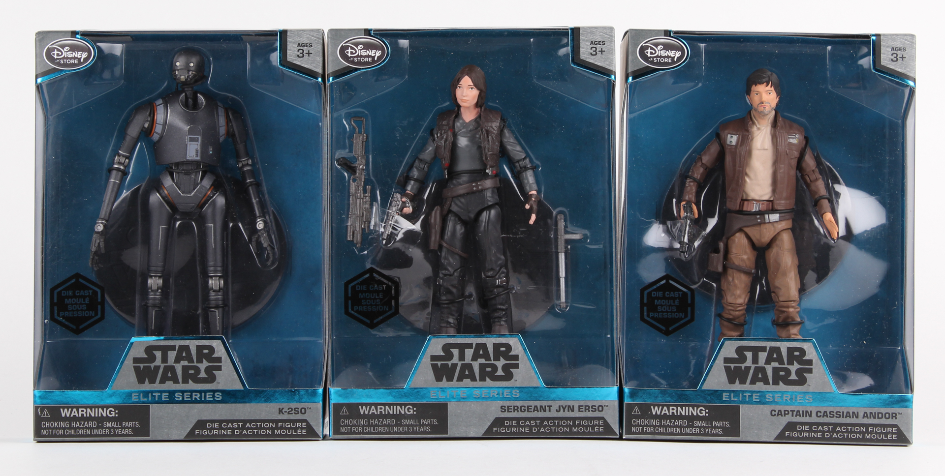 Lot of (6) Star Wars "Rogue One" Elite Series Die Cast Figures with Jyn Erso, Cassian Andor, Chirrut Imwe, Bodhi Rook, Baze Malbus & K-2SO at PristineAuction.com Lot of (6) Star Wars "Rogue One" Elite Series Die Cast Figures with Jyn Erso, Cassian Andor, Chirrut Imwe, Bodhi Rook, Baze Malbus & K-2SO at PristineAuction.com