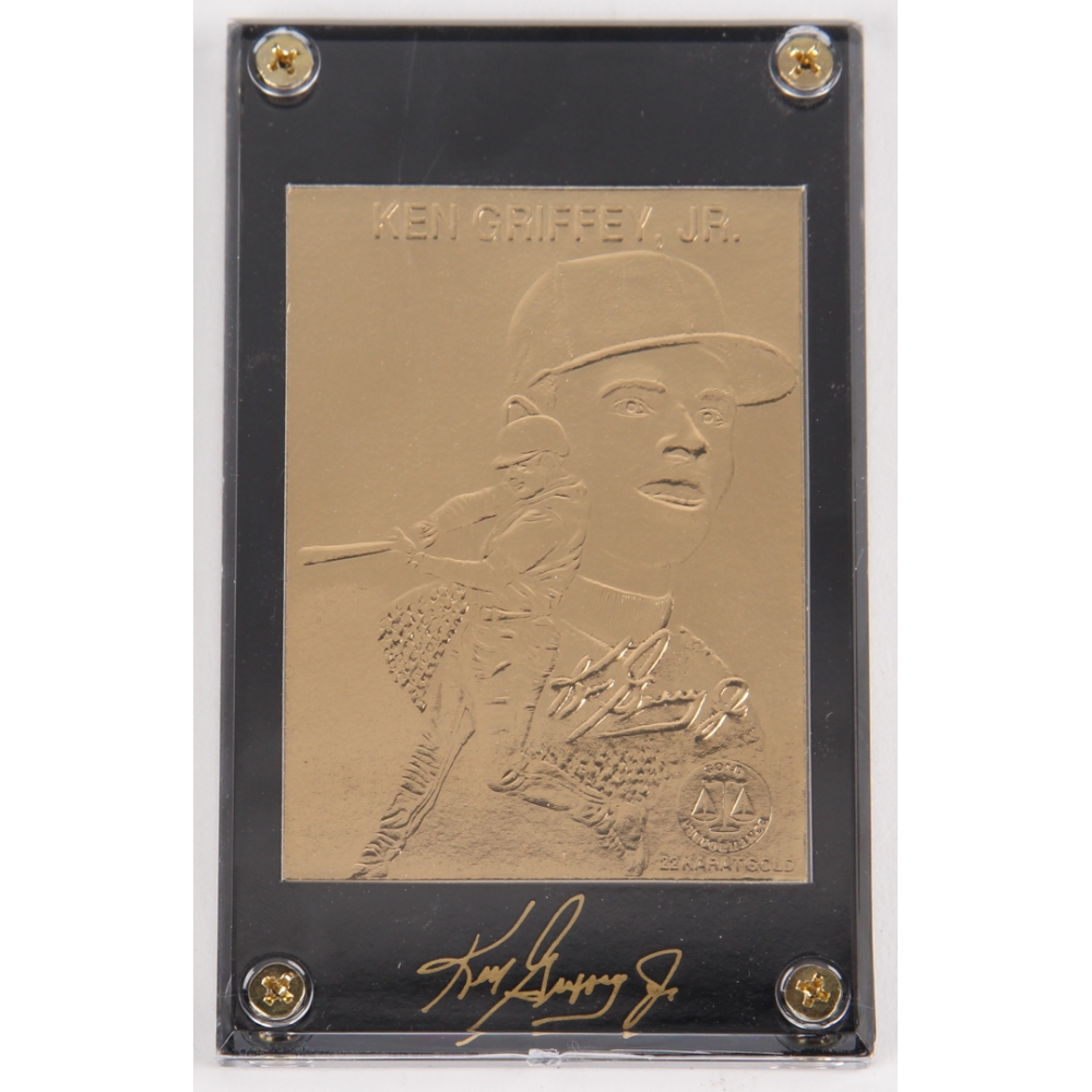 Ken Griffey Jr. 22kt Gold Baseball Card | Pristine Auction