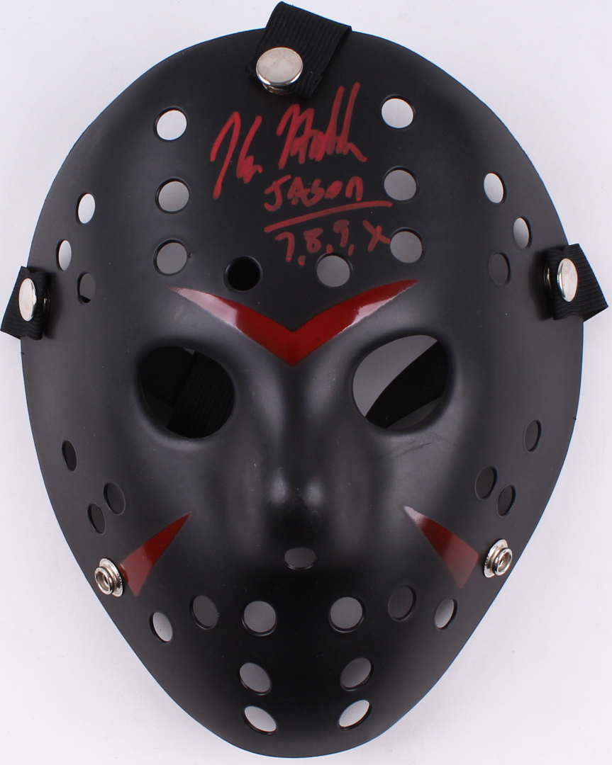 Kane Hodder Signed Jason "Friday the 13th" Hockey Mask Inscribed "Jason 7, 8, 9, X" (Legends COA) at PristineAuction.com Kane Hodder Signed Jason "Friday the 13th" Hockey Mask Inscribed "Jason 7, 8, 9, X" (Legends COA) at PristineAuction.com