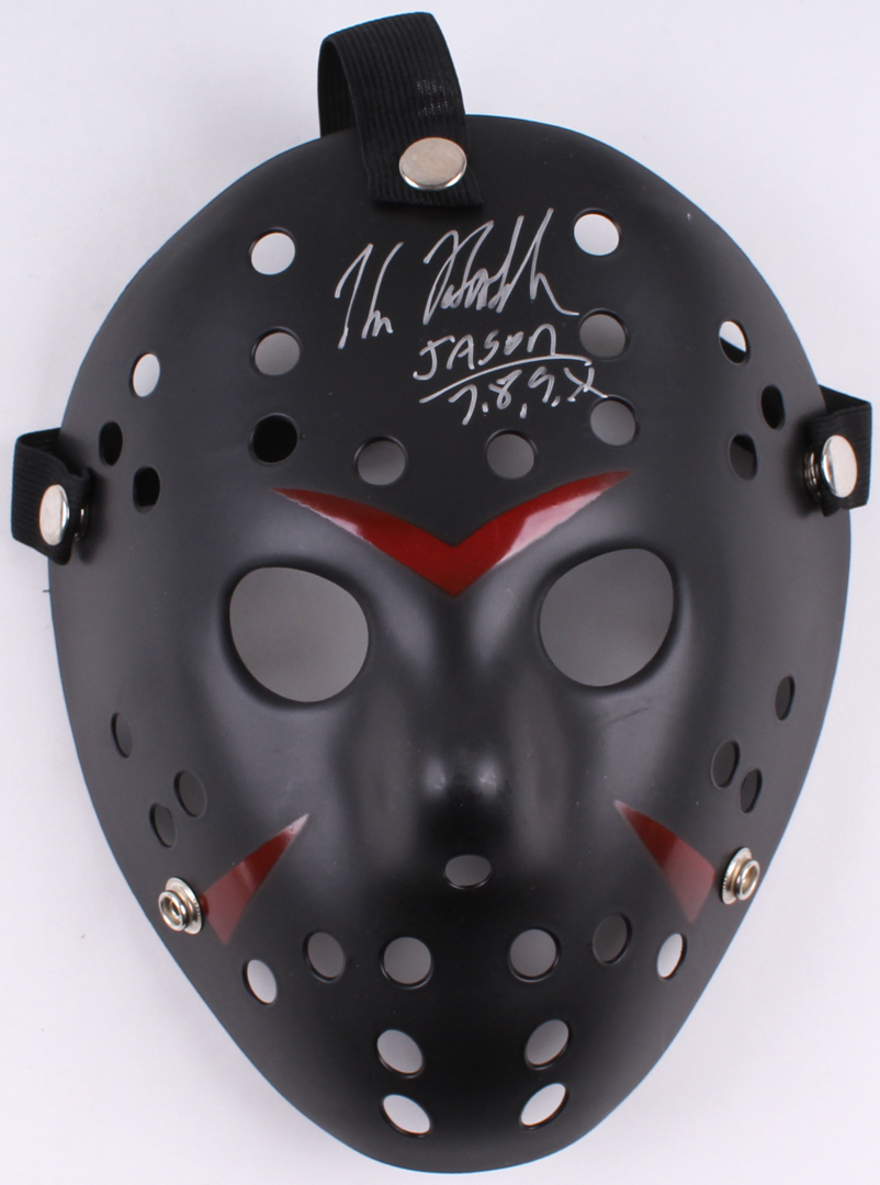 Kane Hodder Signed Jason "Friday the 13th" Hockey Mask Inscribed "Jason 7, 8, 9, X" (Legends COA) at PristineAuction.com Kane Hodder Signed Jason "Friday the 13th" Hockey Mask Inscribed "Jason 7, 8, 9, X" (Legends COA) at PristineAuction.com