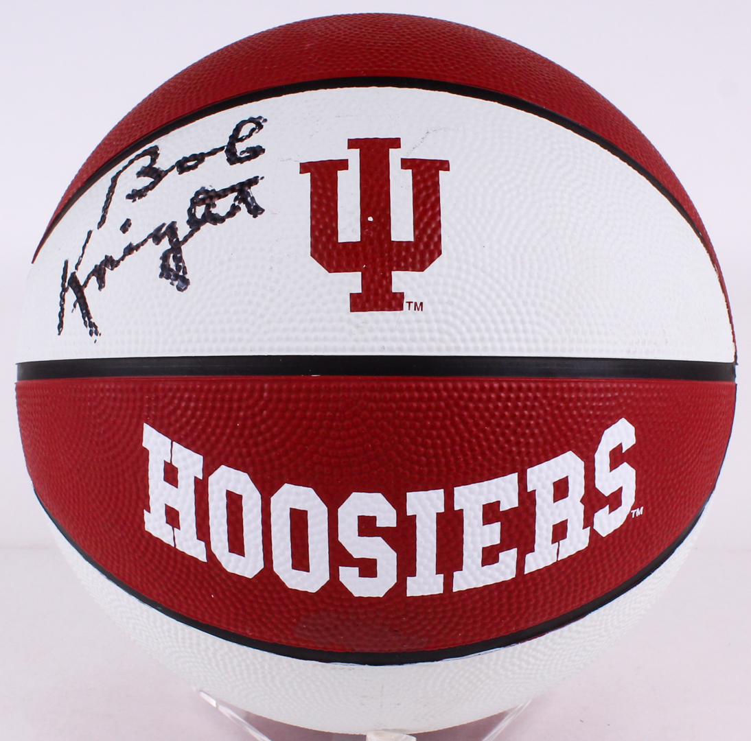 Bobby Knight Signed Indiana Hoosiers Logo Basketball (Schwartz COA) at PristineAuction.com Bobby Knight Signed Indiana Hoosiers Logo Basketball (Schwartz COA) at PristineAuction.com