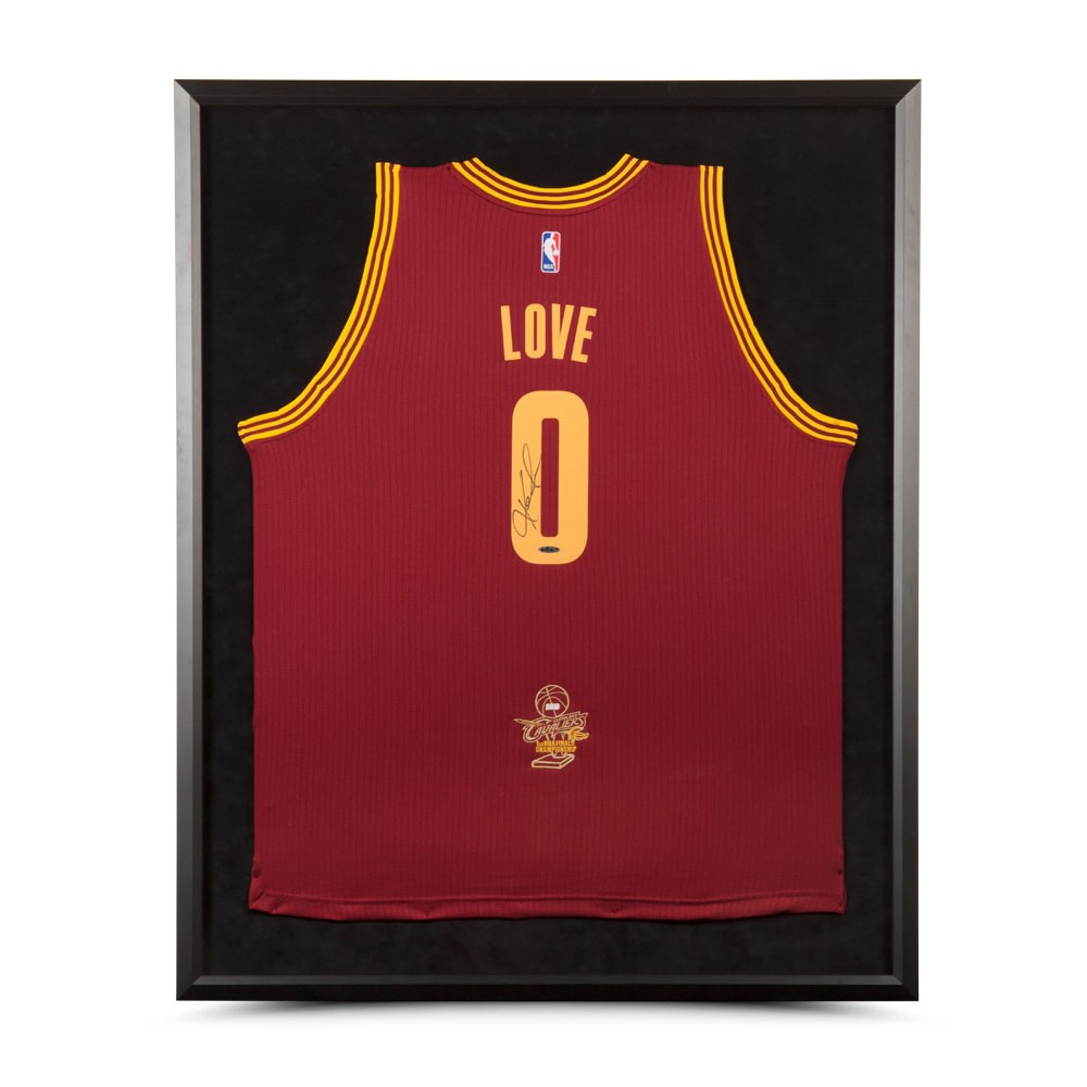 Kevin Love Signed Cleveland Cavaliers 2016 NBA Finals 32x38 Custom Framed Jersey (UDA COA) at PristineAuction.com Kevin Love Signed Cleveland Cavaliers 2016 NBA Finals 32x38 Custom Framed Jersey (UDA COA) at PristineAuction.com