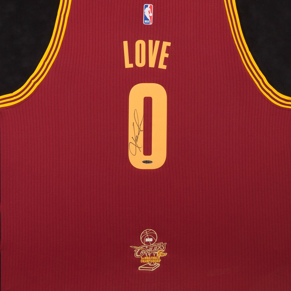 Kevin Love Signed Cleveland Cavaliers 2016 NBA Finals 32x38 Custom Framed Jersey (UDA COA) at PristineAuction.com Kevin Love Signed Cleveland Cavaliers 2016 NBA Finals 32x38 Custom Framed Jersey (UDA COA) at PristineAuction.com