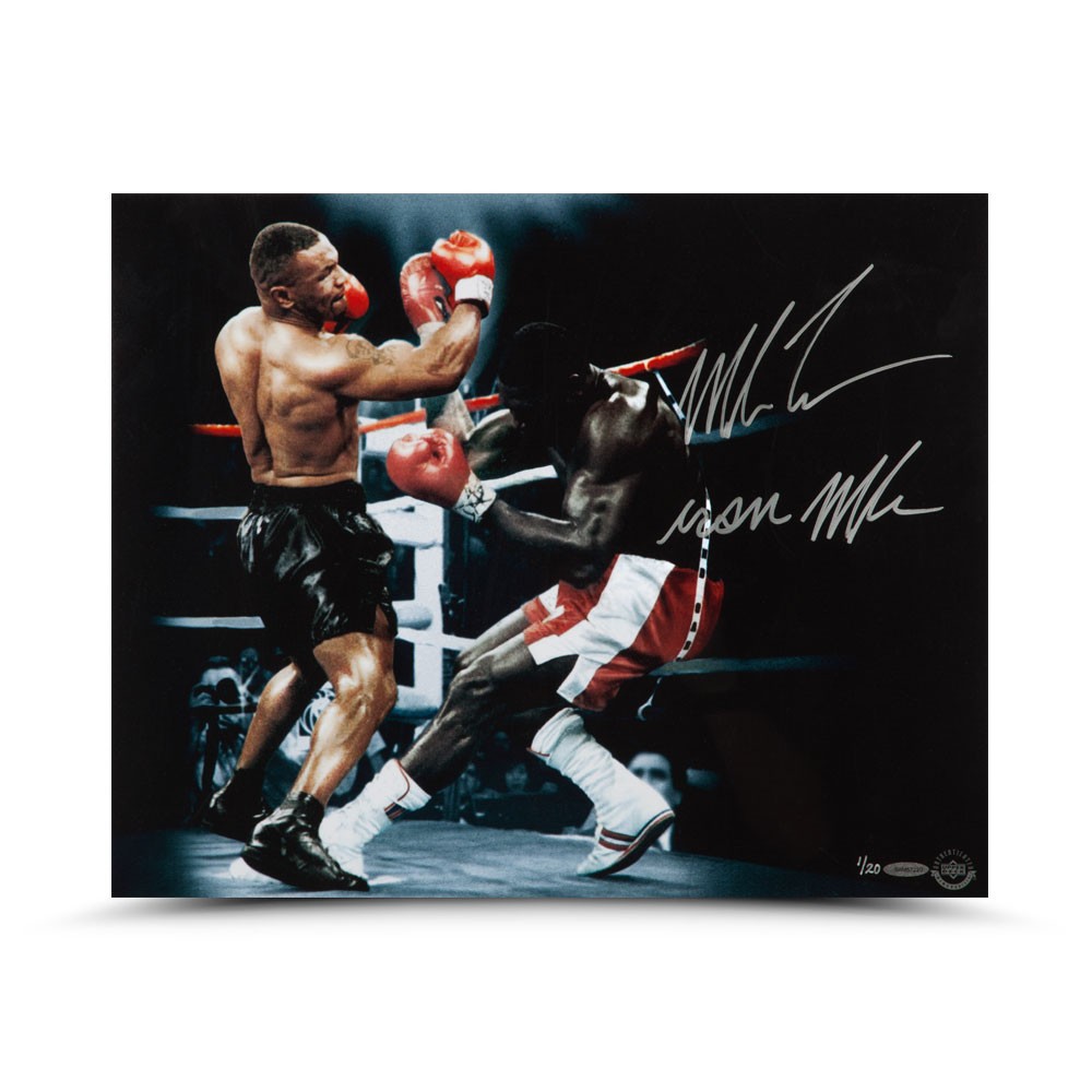 Mike Tyson Signed 16x20 Photo Inscribed "Iron Mike" (UDA COA) at PristineAuction.com Mike Tyson Signed 16x20 Photo Inscribed "Iron Mike" (UDA COA) at PristineAuction.com