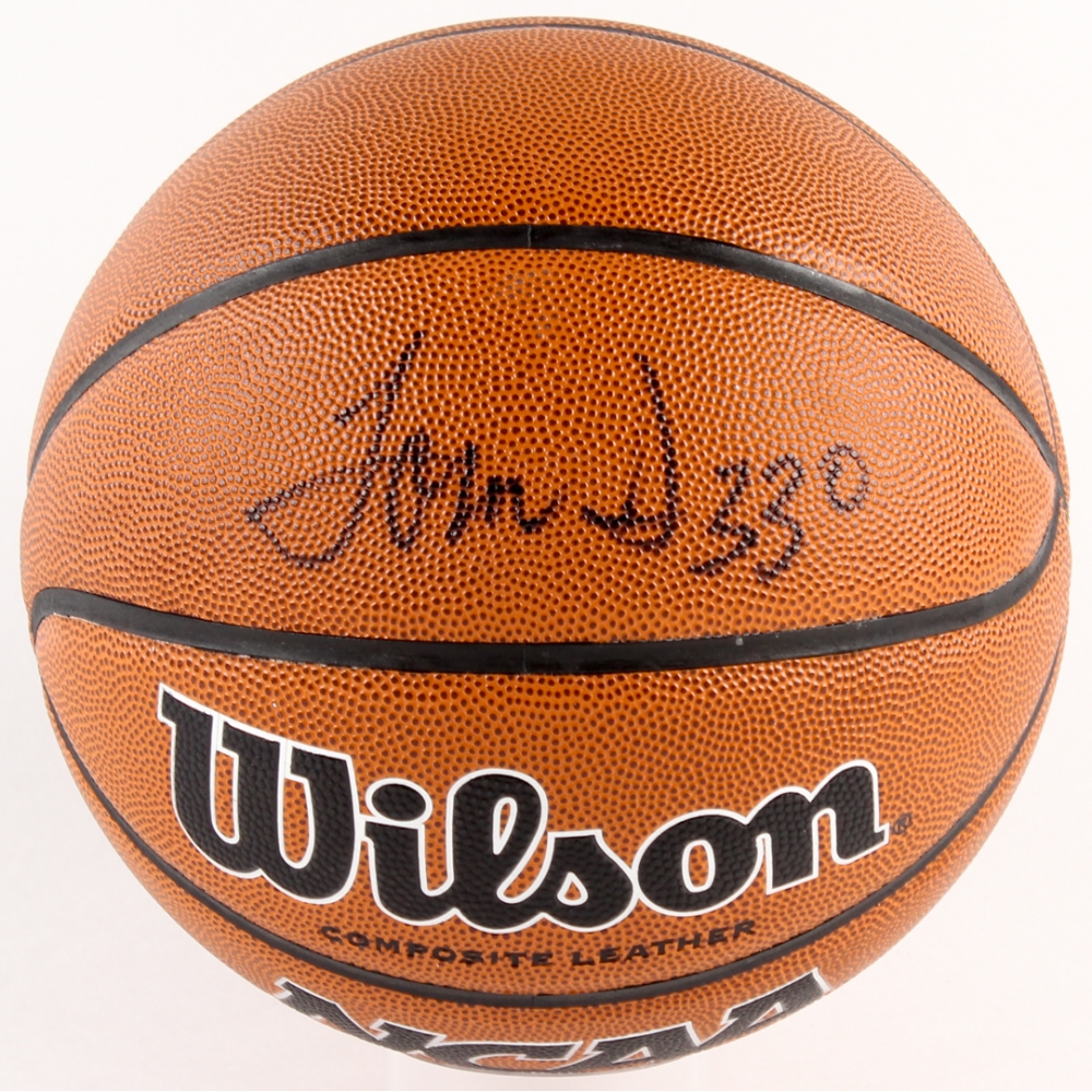 tom izzo signed basketball