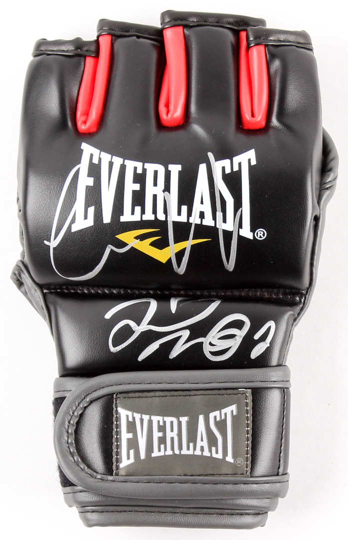 Floyd Mayweather Jr. & Conor McGregor Signed Everlast MMA Glove (PSA LOA) at PristineAuction.com Floyd Mayweather Jr. & Conor McGregor Signed Everlast MMA Glove (PSA LOA) at PristineAuction.com