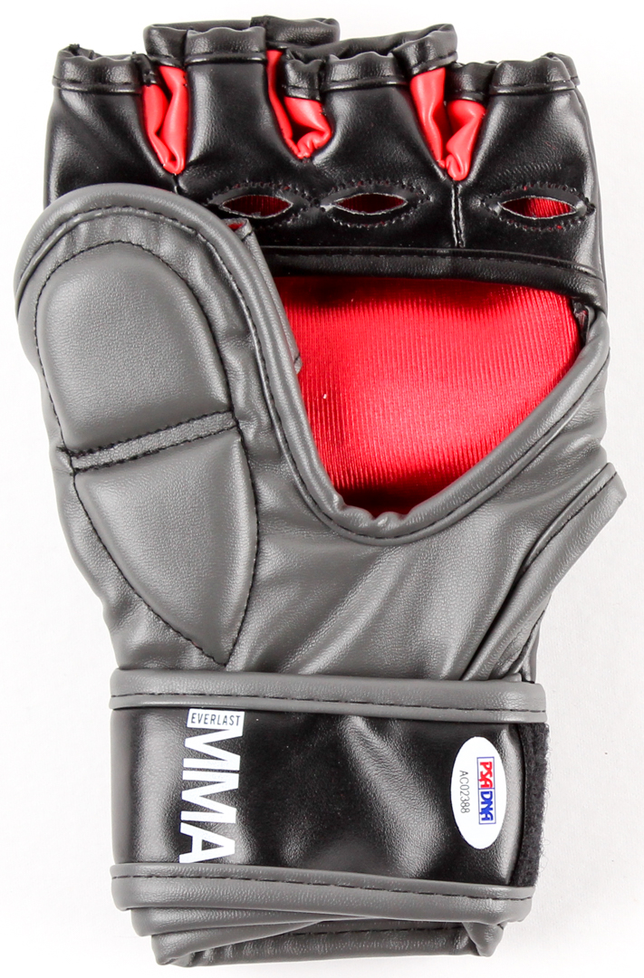 Floyd Mayweather Jr. & Conor McGregor Signed Everlast MMA Glove (PSA LOA) at PristineAuction.com Floyd Mayweather Jr. & Conor McGregor Signed Everlast MMA Glove (PSA LOA) at PristineAuction.com