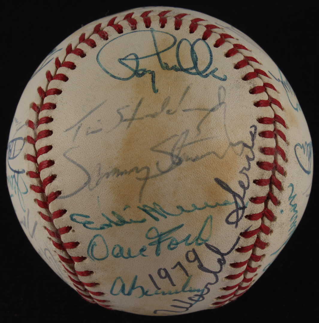 1979 Orioles Baseball Team Signed by (31) with Eddie Murray, Frank Robinson, Earl Weaver, Cal Ripken Sr., Mark Corey, Inscribed "1979 World Series" (JSA ALOA) at PristineAuction.com 1979 Orioles Baseball Team Signed by (31) with Eddie Murray, Frank Robinson, Earl Weaver, Cal Ripken Sr., Mark Corey, Inscribed "1979 World Series" (JSA ALOA) at PristineAuction.com