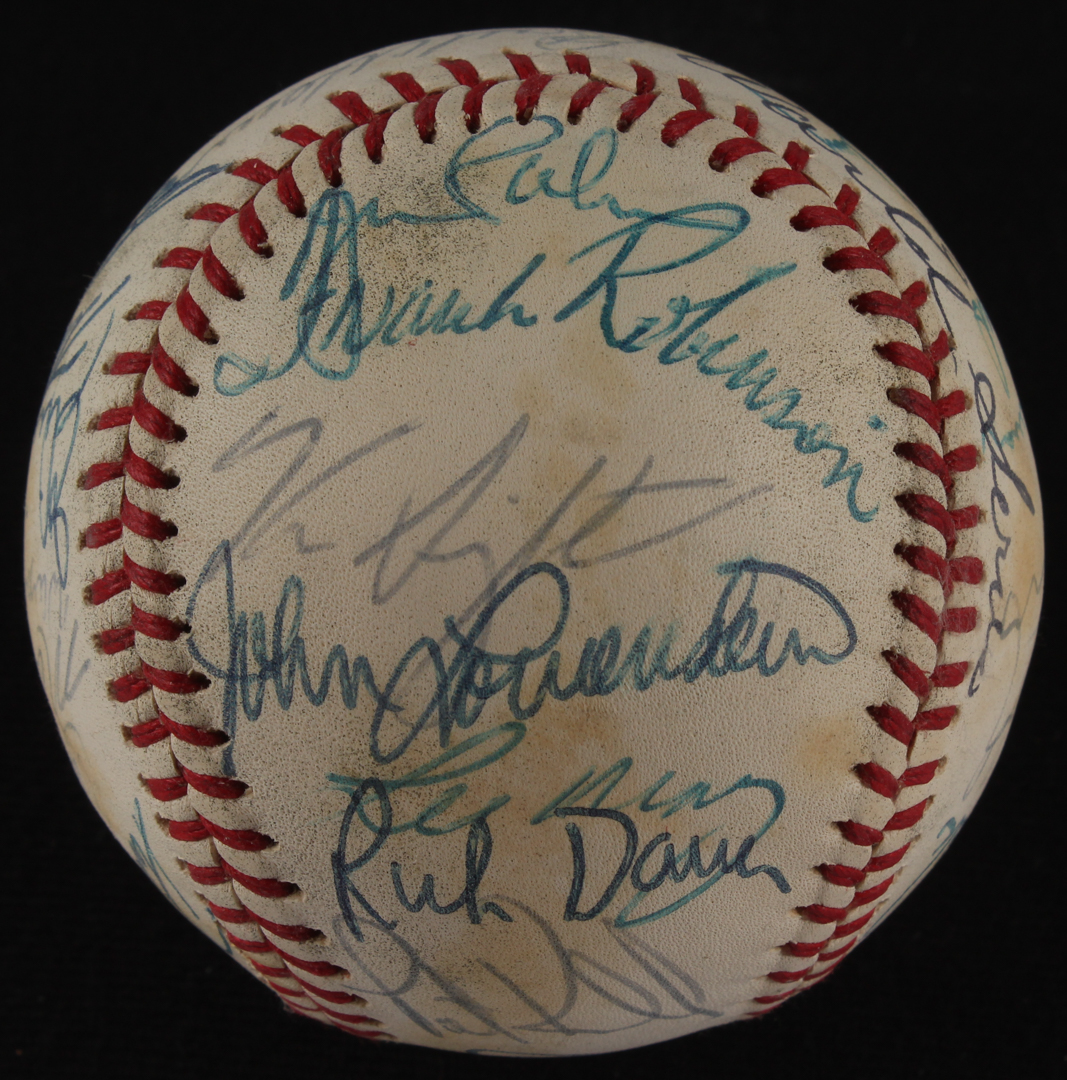1979 Orioles Baseball Team Signed by (31) with Eddie Murray, Frank Robinson, Earl Weaver, Cal Ripken Sr., Mark Corey, Inscribed "1979 World Series" (JSA ALOA) at PristineAuction.com 1979 Orioles Baseball Team Signed by (31) with Eddie Murray, Frank Robinson, Earl Weaver, Cal Ripken Sr., Mark Corey, Inscribed "1979 World Series" (JSA ALOA) at PristineAuction.com