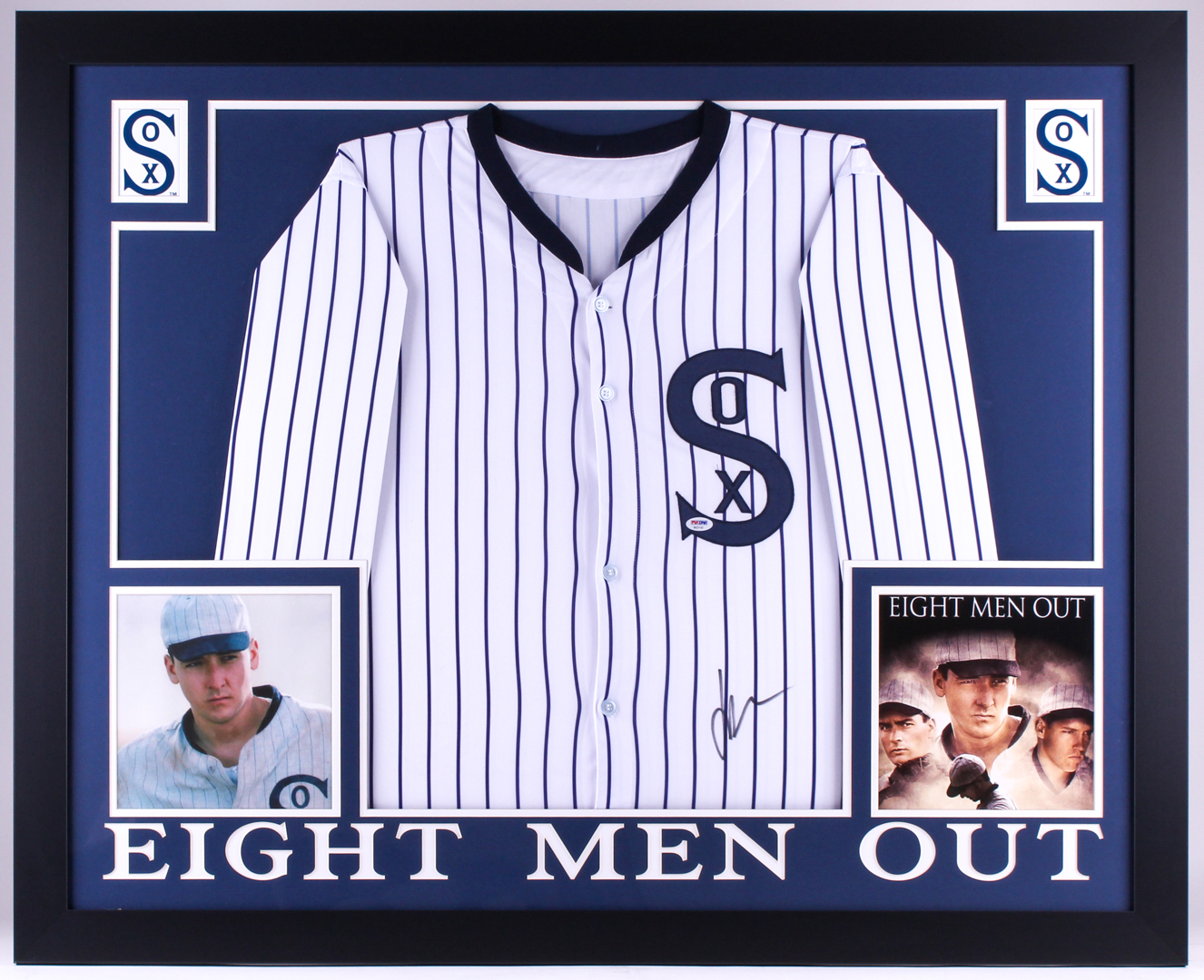 John Cusack Signed "Eight Men Out" White Sox 35x43 Custom Framed Jersey Display (PSA COA) at PristineAuction.com John Cusack Signed "Eight Men Out" White Sox 35x43 Custom Framed Jersey Display (PSA COA) at PristineAuction.com