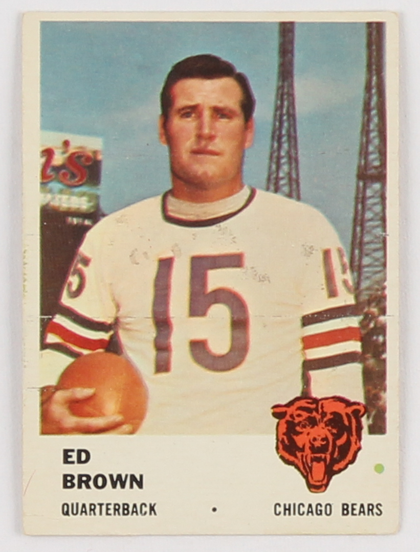 Lot of (12) 1961 Fleer Football Cards with #1 Ed Brown, #168 Bob White, #174 Jim Norton RC at PristineAuction.com Lot of (12) 1961 Fleer Football Cards with #1 Ed Brown, #168 Bob White, #174 Jim Norton RC at PristineAuction.com