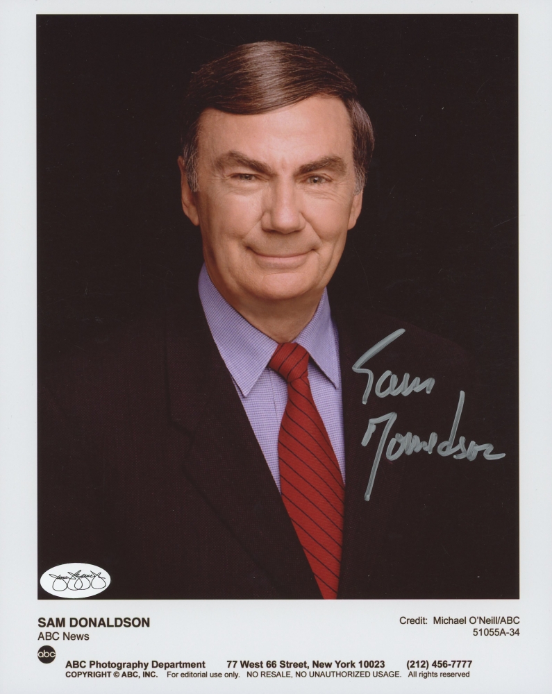 Sam Donaldson Signed 8x10 Photo (JSA SOA) | Pristine Auction