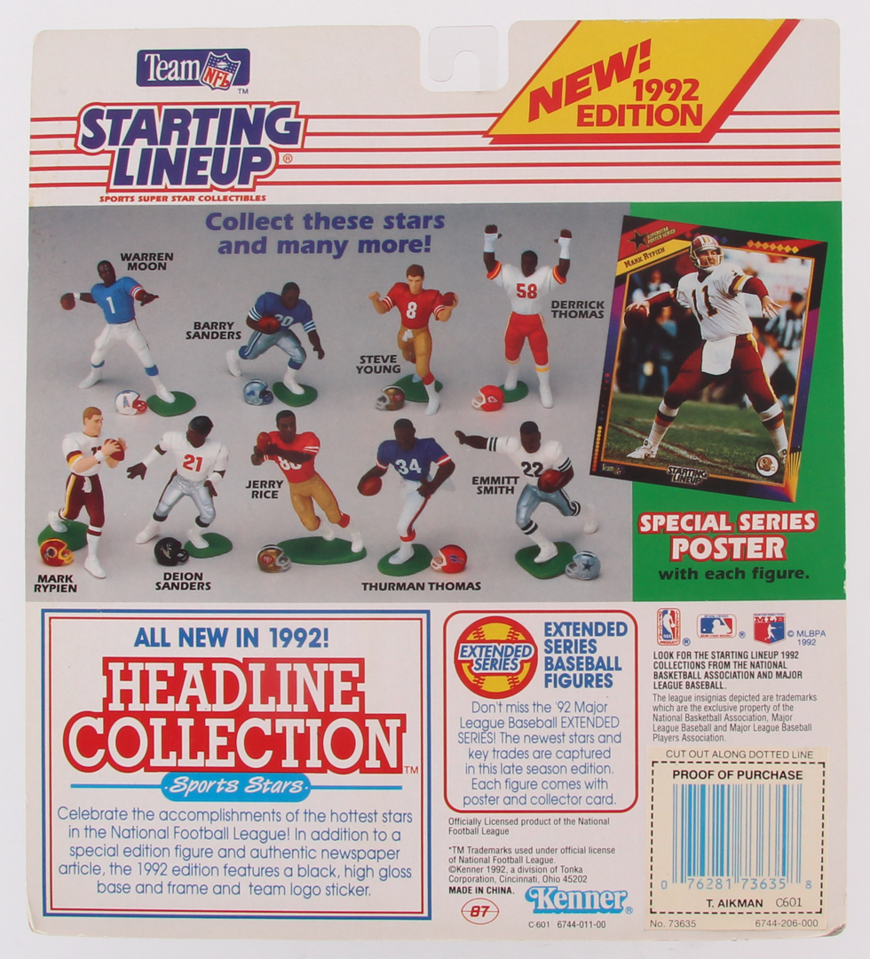 Troy Aikman 1992 Edition Starting Lineup Cowboys Figurine in Original Case at PristineAuction.com Troy Aikman 1992 Edition Starting Lineup Cowboys Figurine in Original Case at PristineAuction.com