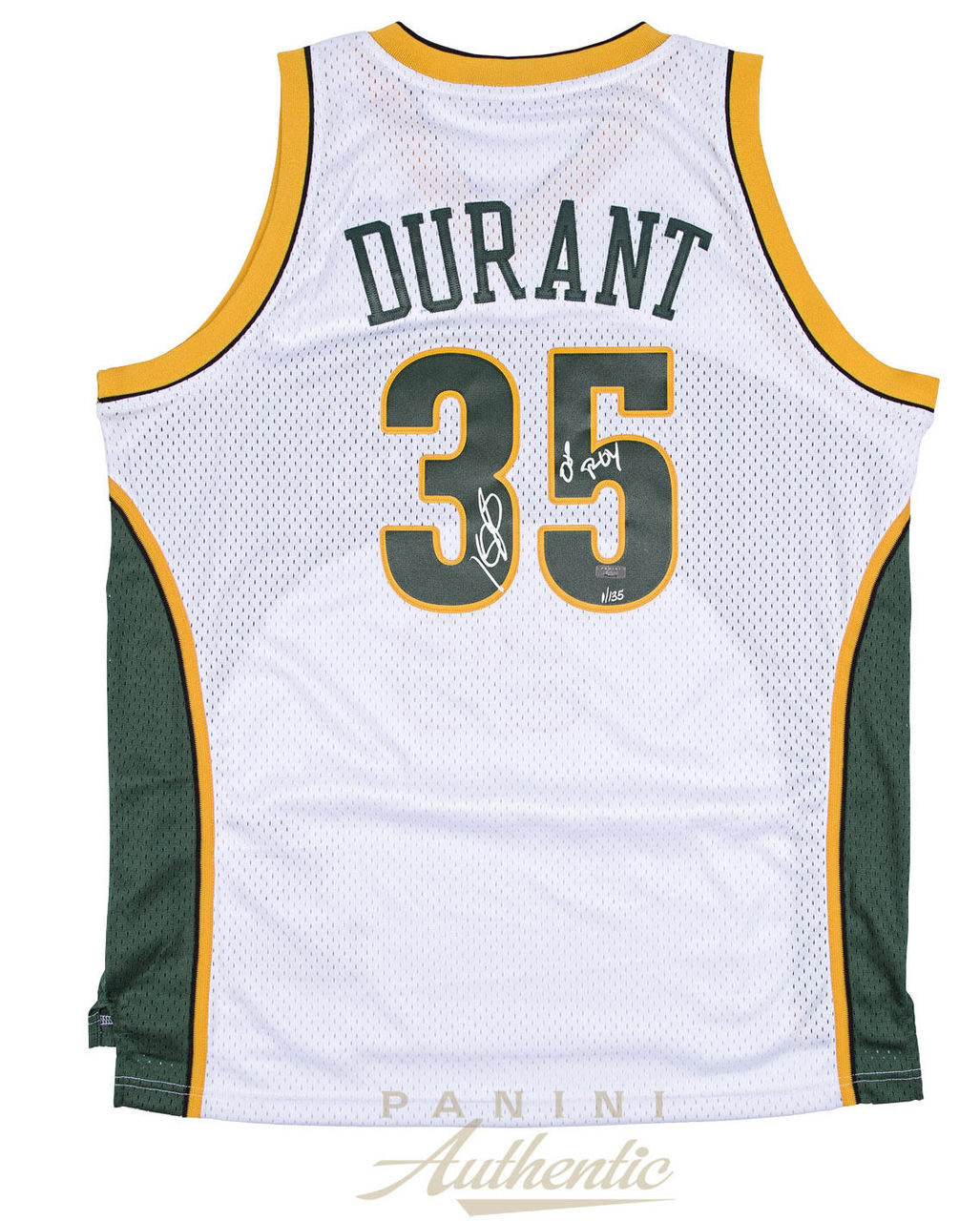 Kevin Durant Signed Supersonics Jersey Inscribed "08 ROY" (Panini COA) at PristineAuction.com Kevin Durant Signed Supersonics Jersey Inscribed "08 ROY" (Panini COA) at PristineAuction.com