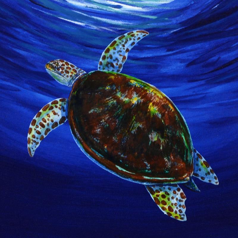 Wyland Signed "Endangered Green Sea Turtle" 26x32 Custom Framed Original Oil Painting on Canvas at PristineAuction.com Wyland Signed "Endangered Green Sea Turtle" 26x32 Custom Framed Original Oil Painting on Canvas at PristineAuction.com