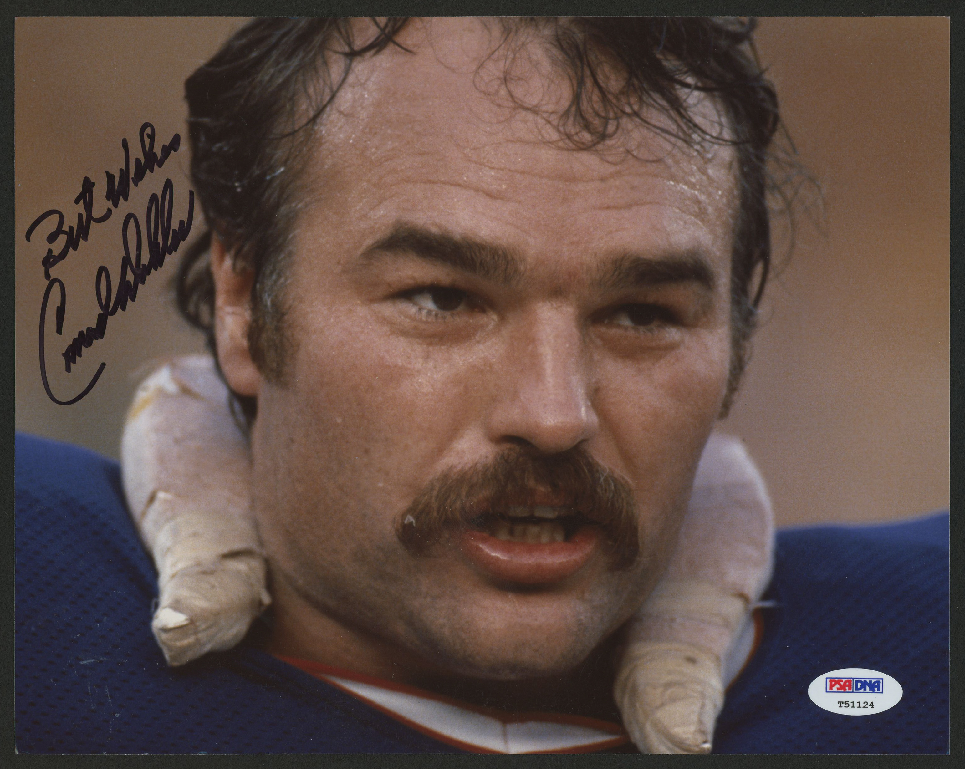 Conrad Dobler Signed Bills 8x10 Photo Inscribed "Best Wishes" (PSA COA) at PristineAuction.com Conrad Dobler Signed Bills 8x10 Photo Inscribed "Best Wishes" (PSA COA) at PristineAuction.com