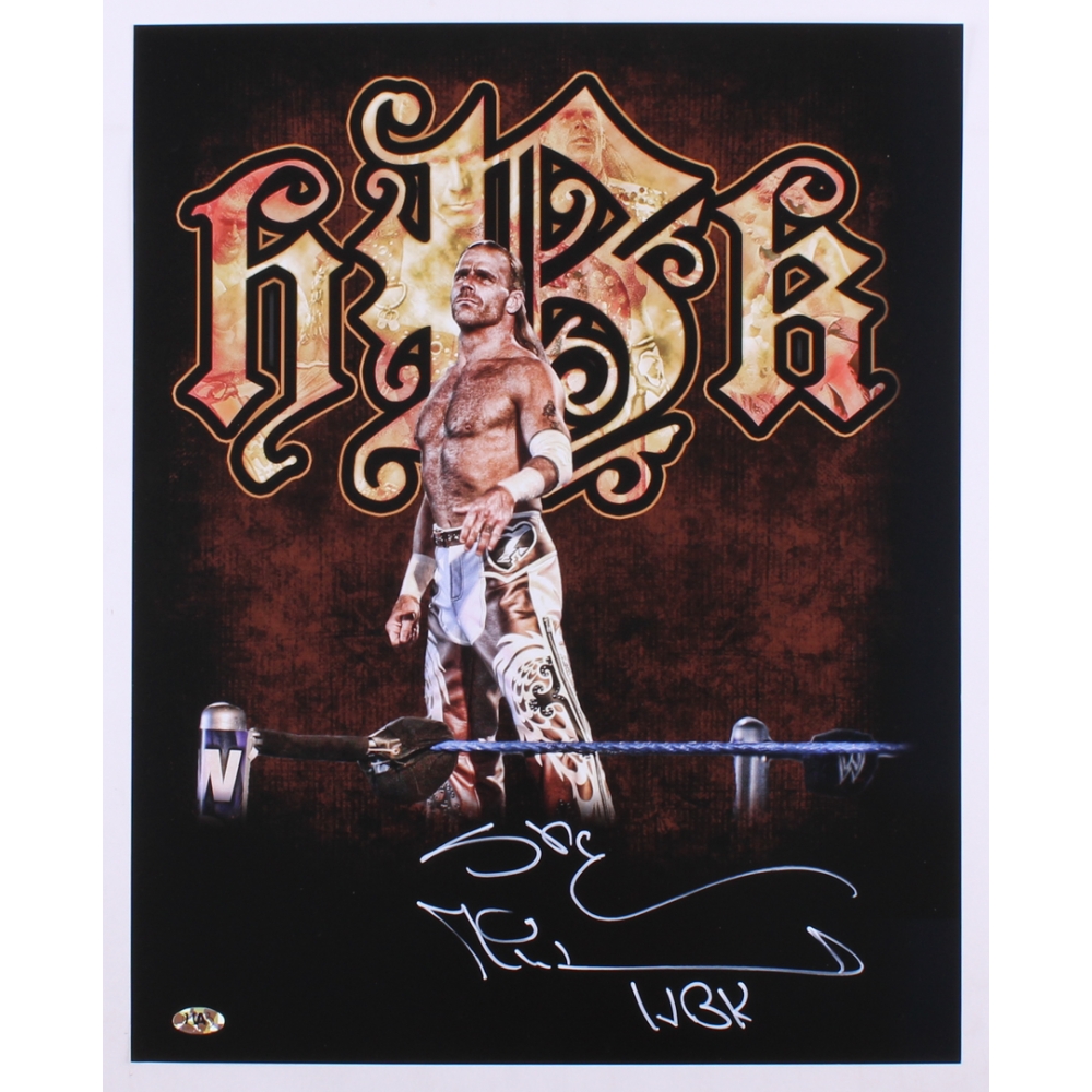 Shawn Michaels Signed WWE 16x20 Photo Inscribed "HBK" (MAB) Pristine