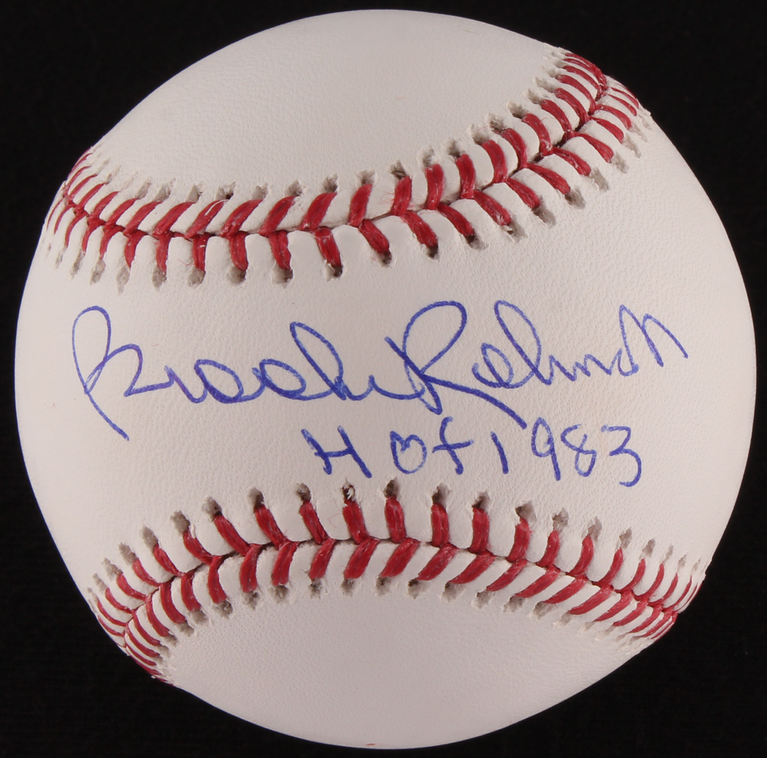 Brooks Robinson Signed OML Baseball Inscribed "HOF 1983" (JSA COA) at PristineAuction.com Brooks Robinson Signed OML Baseball Inscribed "HOF 1983" (JSA COA) at PristineAuction.com