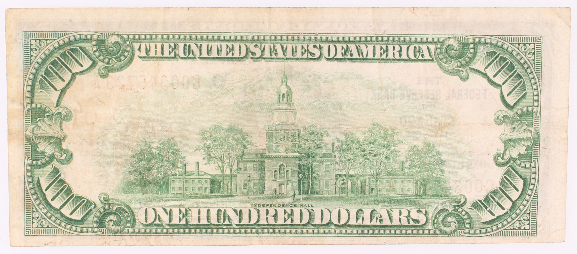 1929 $100 One-Hundred Dollar Brown Seal United States National Currency Bank Note (The Federal Reserve Bank of Chicago, Illinois) at PristineAuction.com 1929 $100 One-Hundred Dollar Brown Seal United States National Currency Bank Note (The Federal Reserve Bank of Chicago, Illinois) at PristineAuction.com