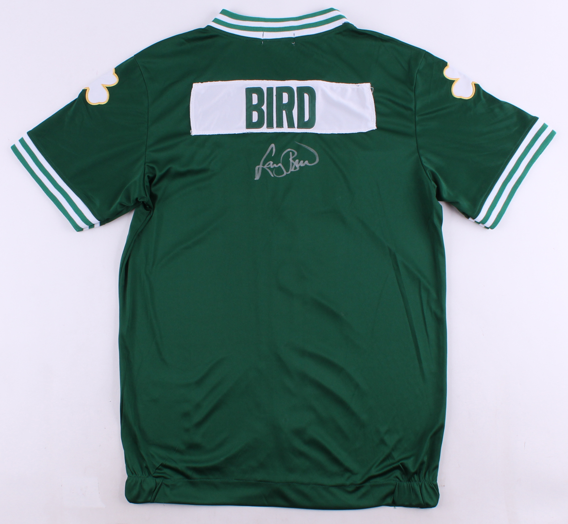 Larry Bird Signed Celtics Warm-Up Jersey (PSA COA) at PristineAuction.com Larry Bird Signed Celtics Warm-Up Jersey (PSA COA) at PristineAuction.com