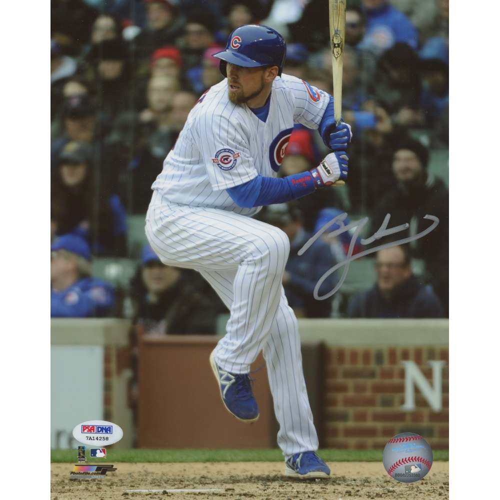Ben Zobrist Signed Cubs 8x10 Photo (PSA COA) Pristine Auction