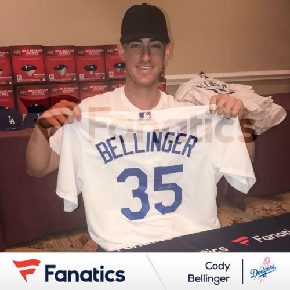 Cody Bellinger Signed Dodgers Majestic Jersey (MLB Hologram & Fanatics Hologram) at PristineAuction.com Cody Bellinger Signed Dodgers Majestic Jersey (MLB Hologram & Fanatics Hologram) at PristineAuction.com
