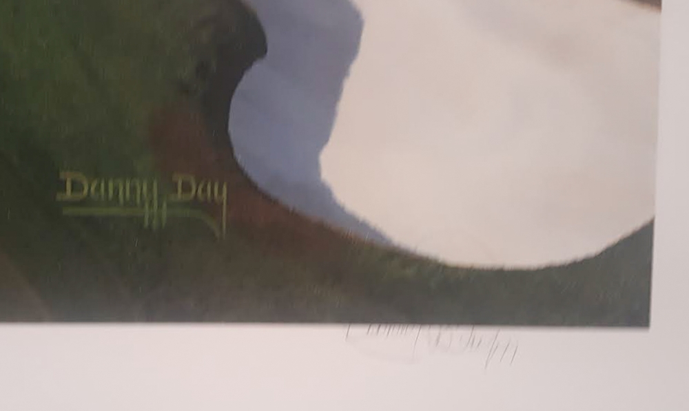 Danny Day Signed Pebble Beach "The 15th at Cypress Point" Golf Course 25x32 Limited Edition Lithograph #686/1000 (Day COA) at PristineAuction.com Danny Day Signed Pebble Beach "The 15th at Cypress Point" Golf Course 25x32 Limited Edition Lithograph #686/1000 (Day COA) at PristineAuction.com