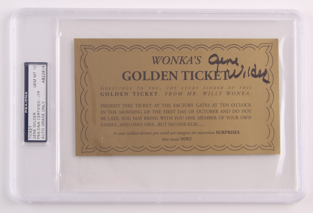 Gene Wilder Signed Willy Wonka & the Chocolate Factory "Wonka's Golden 