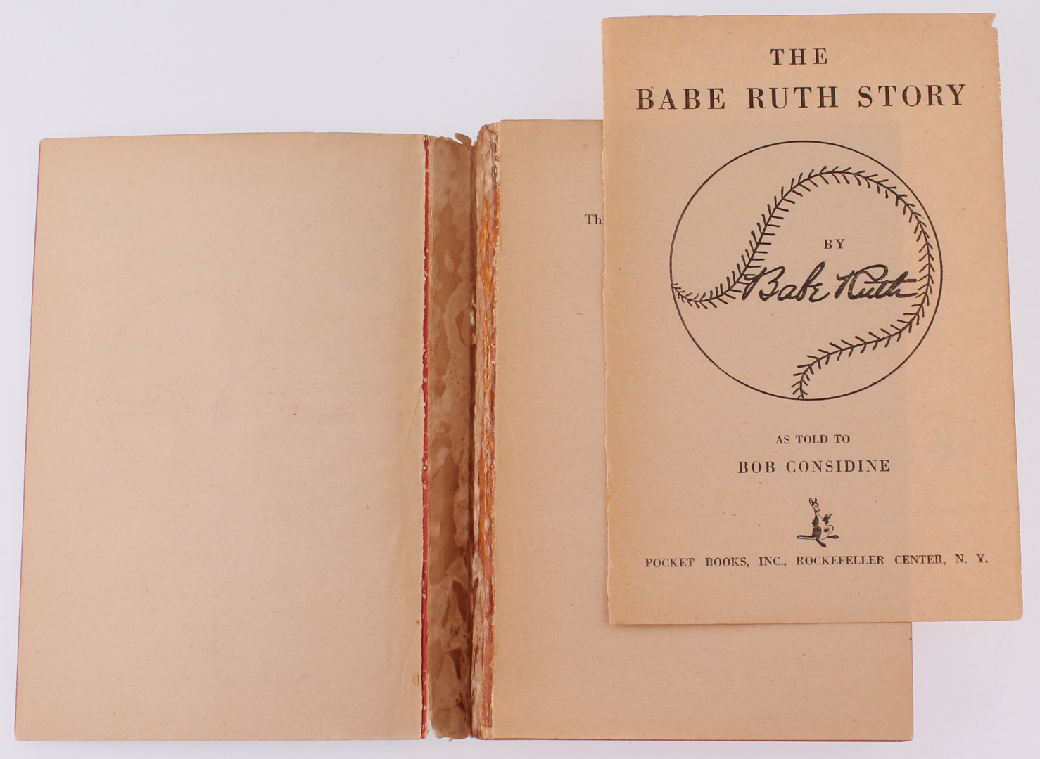 Vintage 1948 "The Babe Ruth Story" Autobiography Pocket Book at PristineAuction.com Vintage 1948 "The Babe Ruth Story" Autobiography Pocket Book at PristineAuction.com