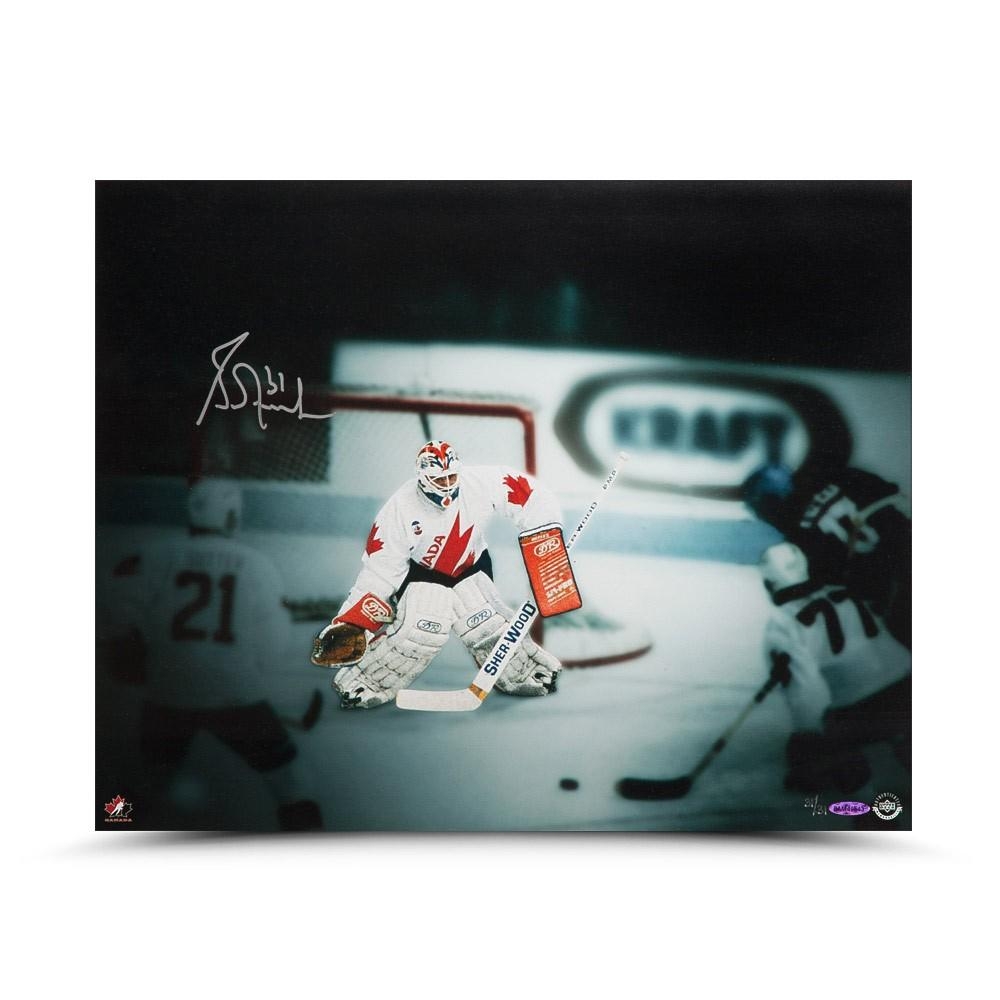Grant Fuhr Signed Team Canada "1987 Canada Cup" LE 16x20 Photo (UDA COA) at PristineAuction.com Grant Fuhr Signed Team Canada "1987 Canada Cup" LE 16x20 Photo (UDA COA) at PristineAuction.com