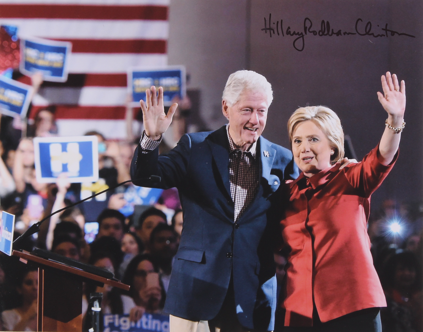 Hillary Clinton Signed 11x14 Photo with Full Name Signature (JSA LOA) at PristineAuction.com Hillary Clinton Signed 11x14 Photo with Full Name Signature (JSA LOA) at PristineAuction.com