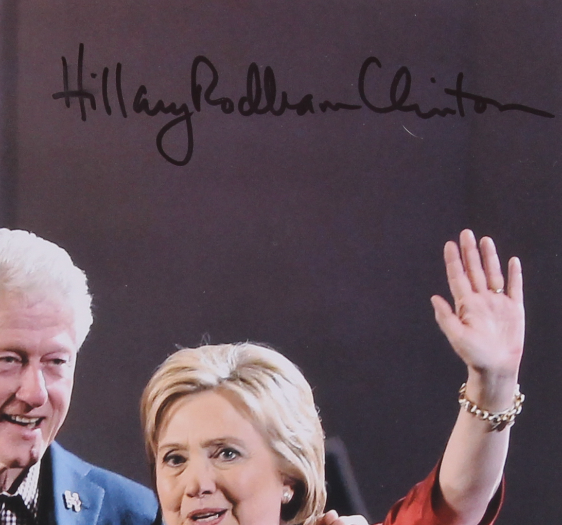 Hillary Clinton Signed 11x14 Photo with Full Name Signature (JSA LOA) at PristineAuction.com Hillary Clinton Signed 11x14 Photo with Full Name Signature (JSA LOA) at PristineAuction.com