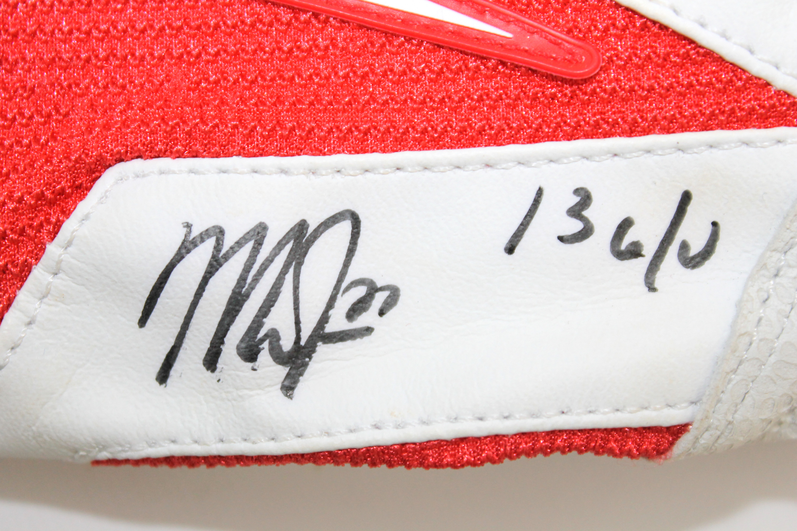 Mike Trout Signed & Game-Used 2013 Nike Batting Glove Inscribed "13 G/U" (Anderson Hologram) at PristineAuction.com Mike Trout Signed & Game-Used 2013 Nike Batting Glove Inscribed "13 G/U" (Anderson Hologram) at PristineAuction.com