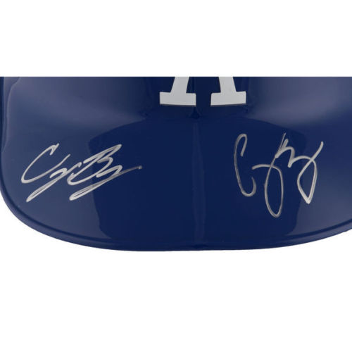 Cody Bellinger & Corey Seager Signed Dodgers Full-Size Batting Helmet (Fanatics Hologram & MLB Hologram) at PristineAuction.com Cody Bellinger & Corey Seager Signed Dodgers Full-Size Batting Helmet (Fanatics Hologram & MLB Hologram) at PristineAuction.com