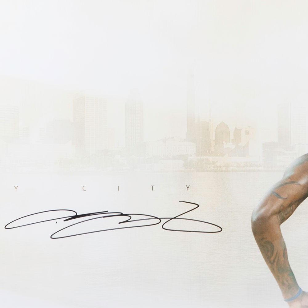 LeBron James Signed Cavaliers "My City" 24x42 Custom Framed Limited Edition Photo (UDA) at PristineAuction.com LeBron James Signed Cavaliers "My City" 24x42 Custom Framed Limited Edition Photo (UDA) at PristineAuction.com