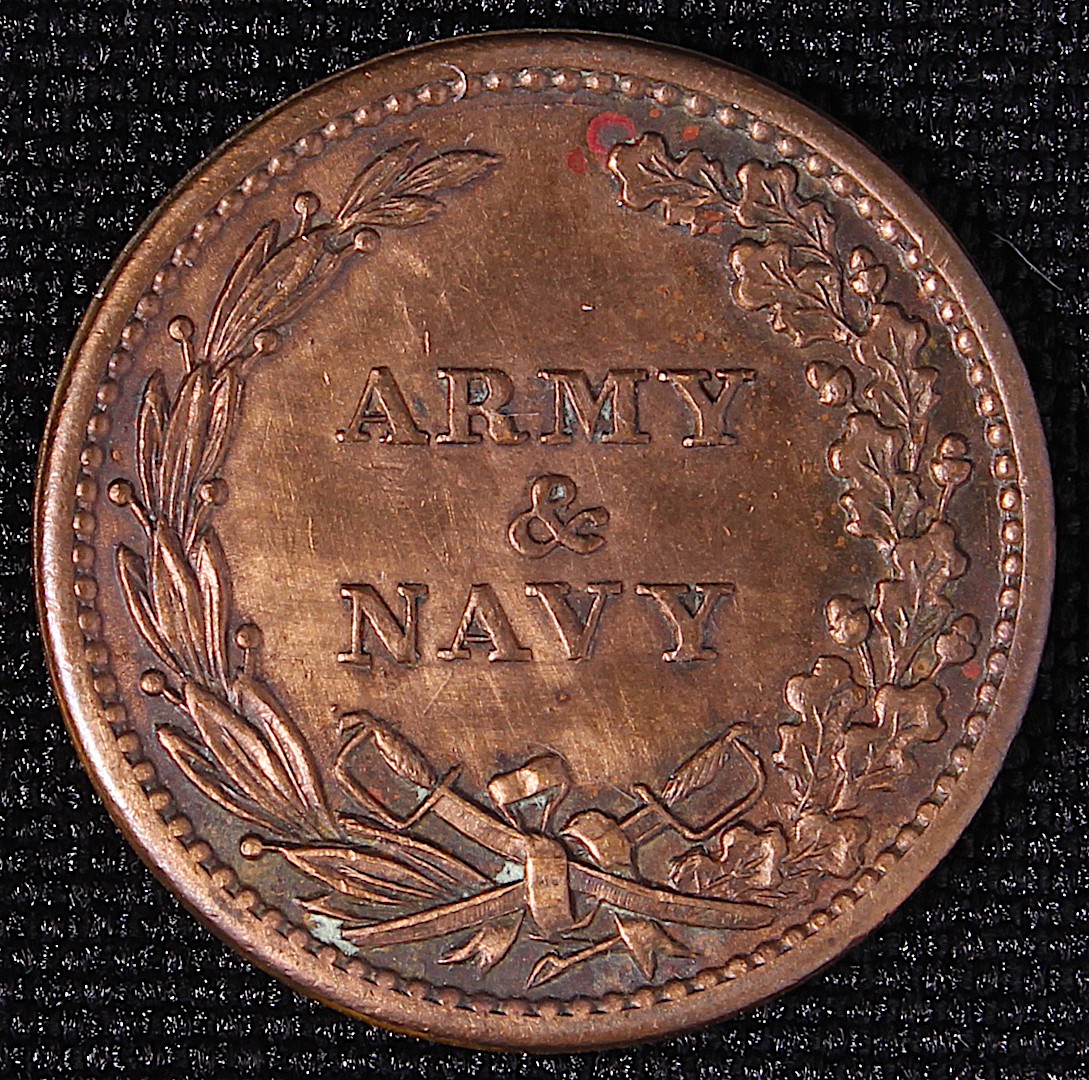 1863 Civil War Token - United States Capitol Building / Army & Navy |  Pristine Auction