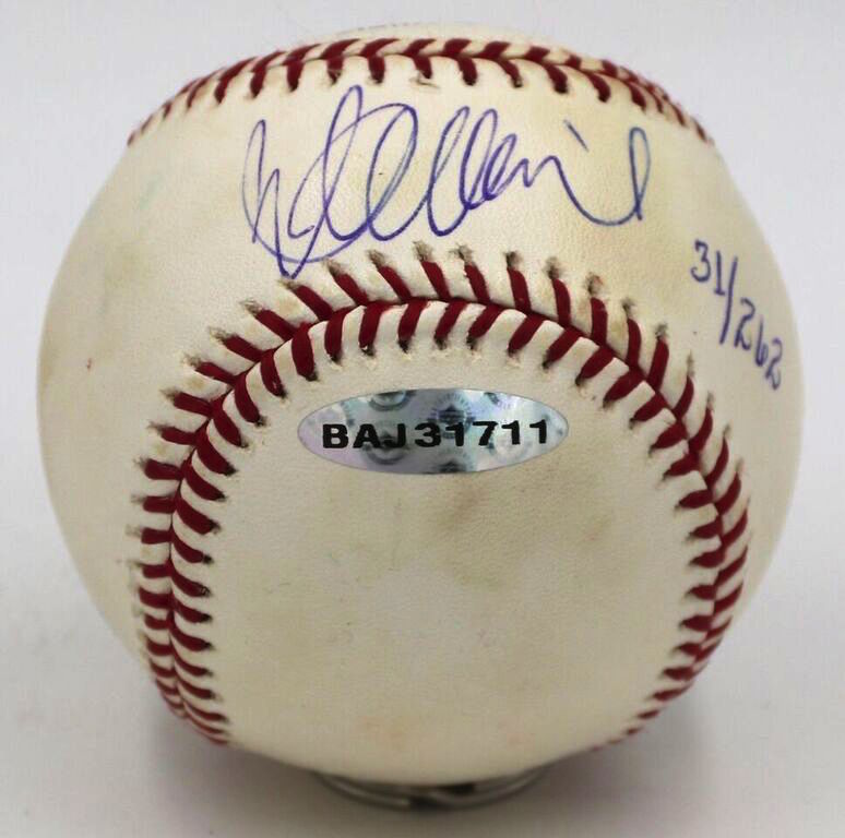 Ichiro Suzuki Signed LE 262 Hit Record Mariners Stat Stamped OML Baseball (UDA COA & MLB Hologram) at PristineAuction.com Ichiro Suzuki Signed LE 262 Hit Record Mariners Stat Stamped OML Baseball (UDA COA & MLB Hologram) at PristineAuction.com