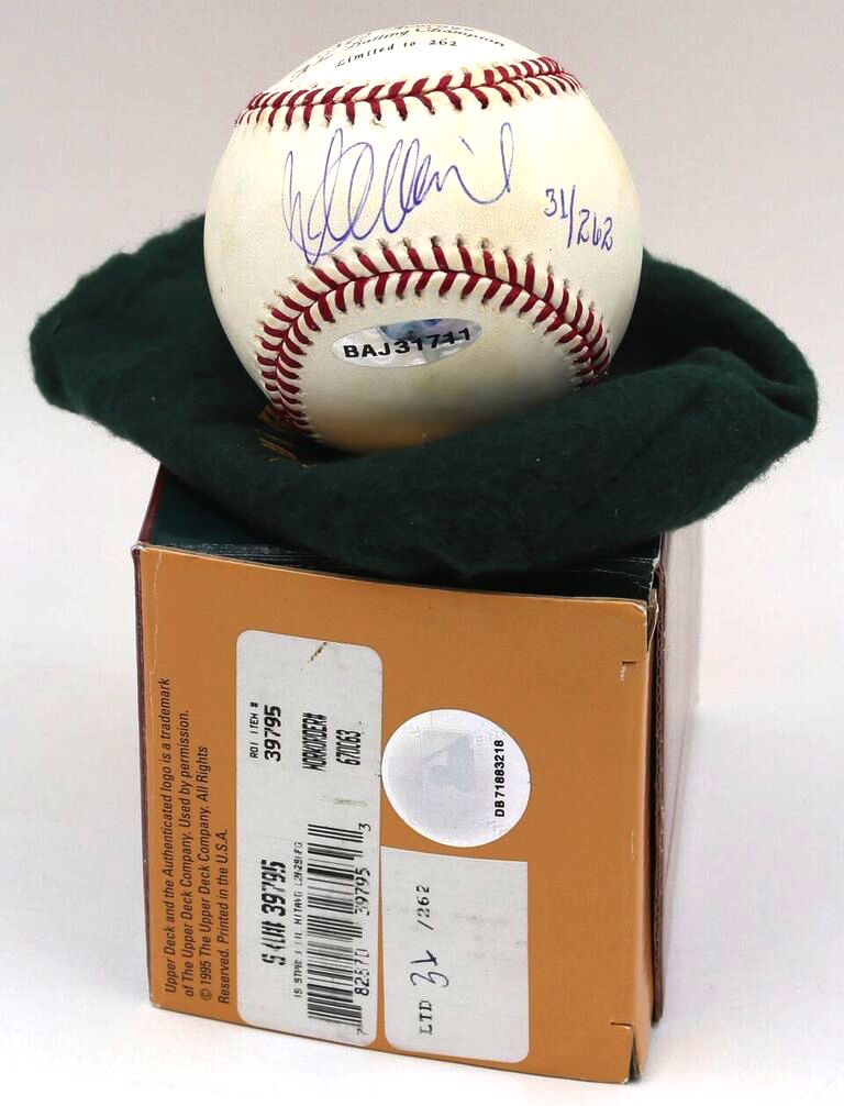 Ichiro Suzuki Signed LE 262 Hit Record Mariners Stat Stamped OML Baseball (UDA COA & MLB Hologram) at PristineAuction.com Ichiro Suzuki Signed LE 262 Hit Record Mariners Stat Stamped OML Baseball (UDA COA & MLB Hologram) at PristineAuction.com