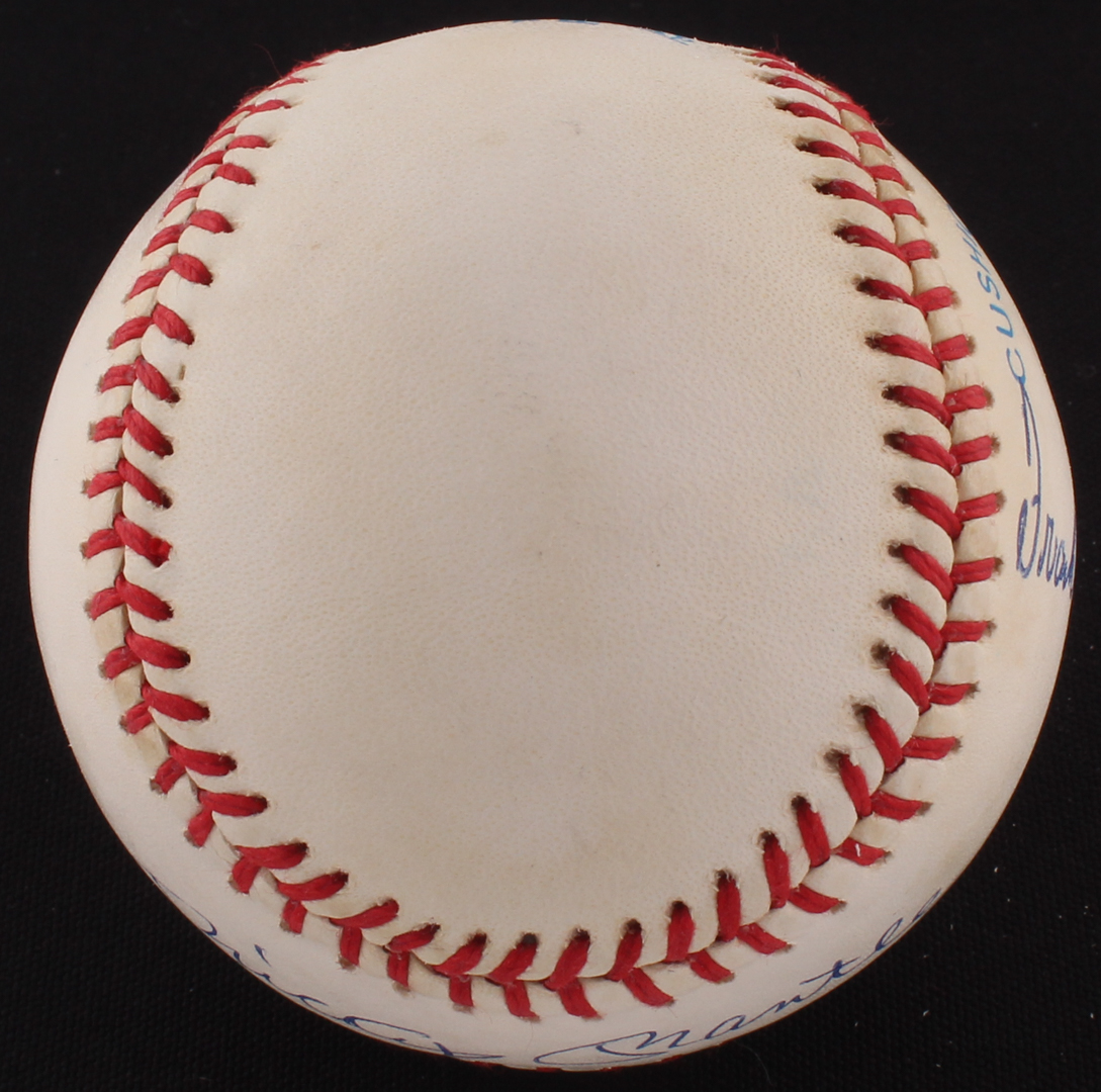 Mickey Mantle & Frank Robinson Signed OAL Baseball (JSA ALOA) at PristineAuction.com Mickey Mantle & Frank Robinson Signed OAL Baseball (JSA ALOA) at PristineAuction.com