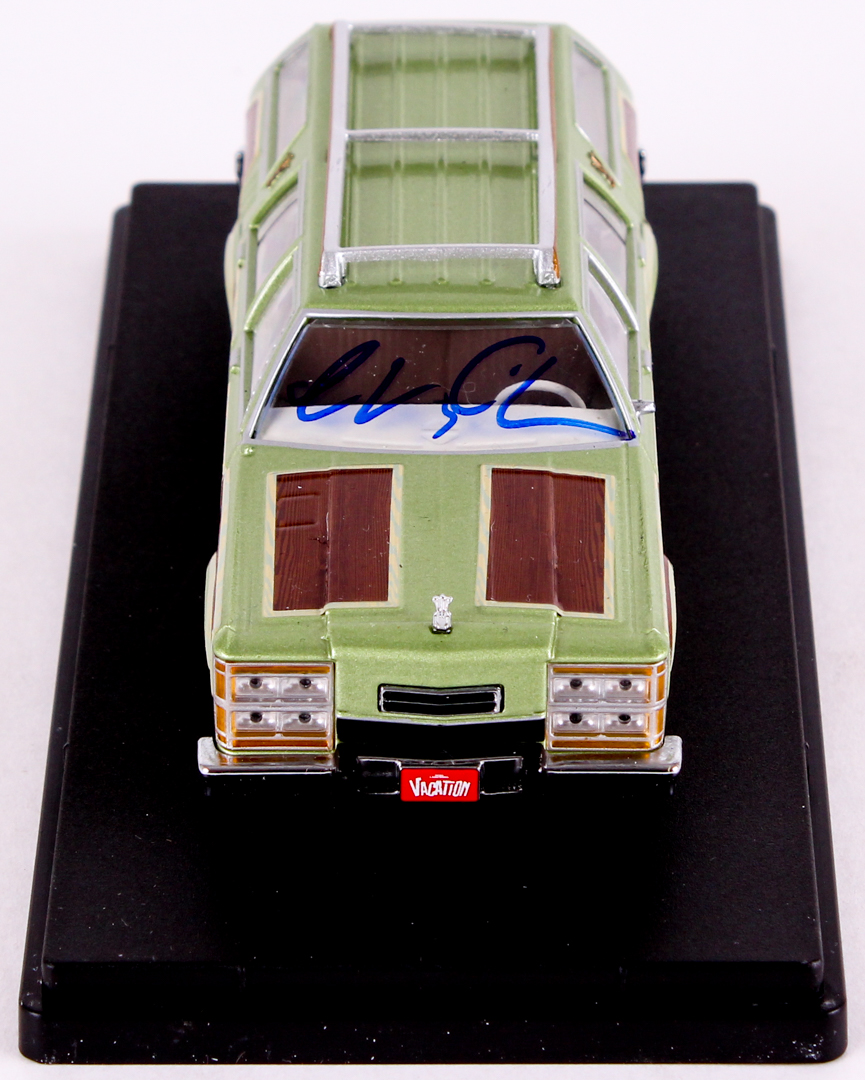 Chevy Chase Signed "National Lampoon's Vacation" 1979 Wagon Queen Family Truckster 1:43 Die-Cast Car (Beckett COA & Chevy Chase Hologram) at PristineAuction.com Chevy Chase Signed "National Lampoon's Vacation" 1979 Wagon Queen Family Truckster 1:43 Die-Cast Car (Beckett COA & Chevy Chase Hologram) at PristineAuction.com