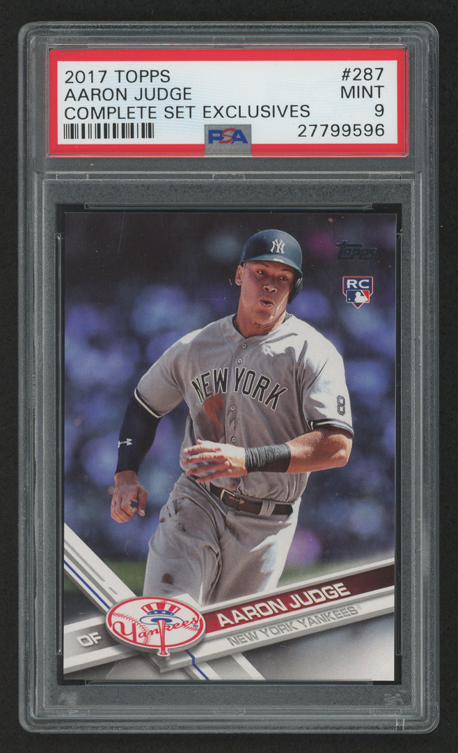2017 Topps #287 Aaron Judge RC (PSA 9) at PristineAuction.com 2017 Topps #287 Aaron Judge RC (PSA 9) at PristineAuction.com