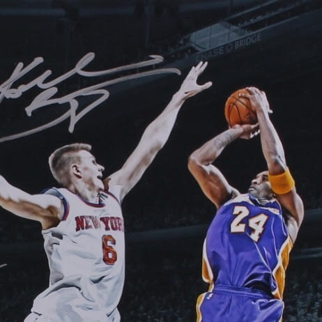 Kobe Bryant & Kristaps Porzingis Signed LE "Kobe's Last Game at Madison Square Garden" 16x20 Photo (Panini COA & Steiner COA) at PristineAuction.com Kobe Bryant & Kristaps Porzingis Signed LE "Kobe's Last Game at Madison Square Garden" 16x20 Photo (Panini COA & Steiner COA) at PristineAuction.com
