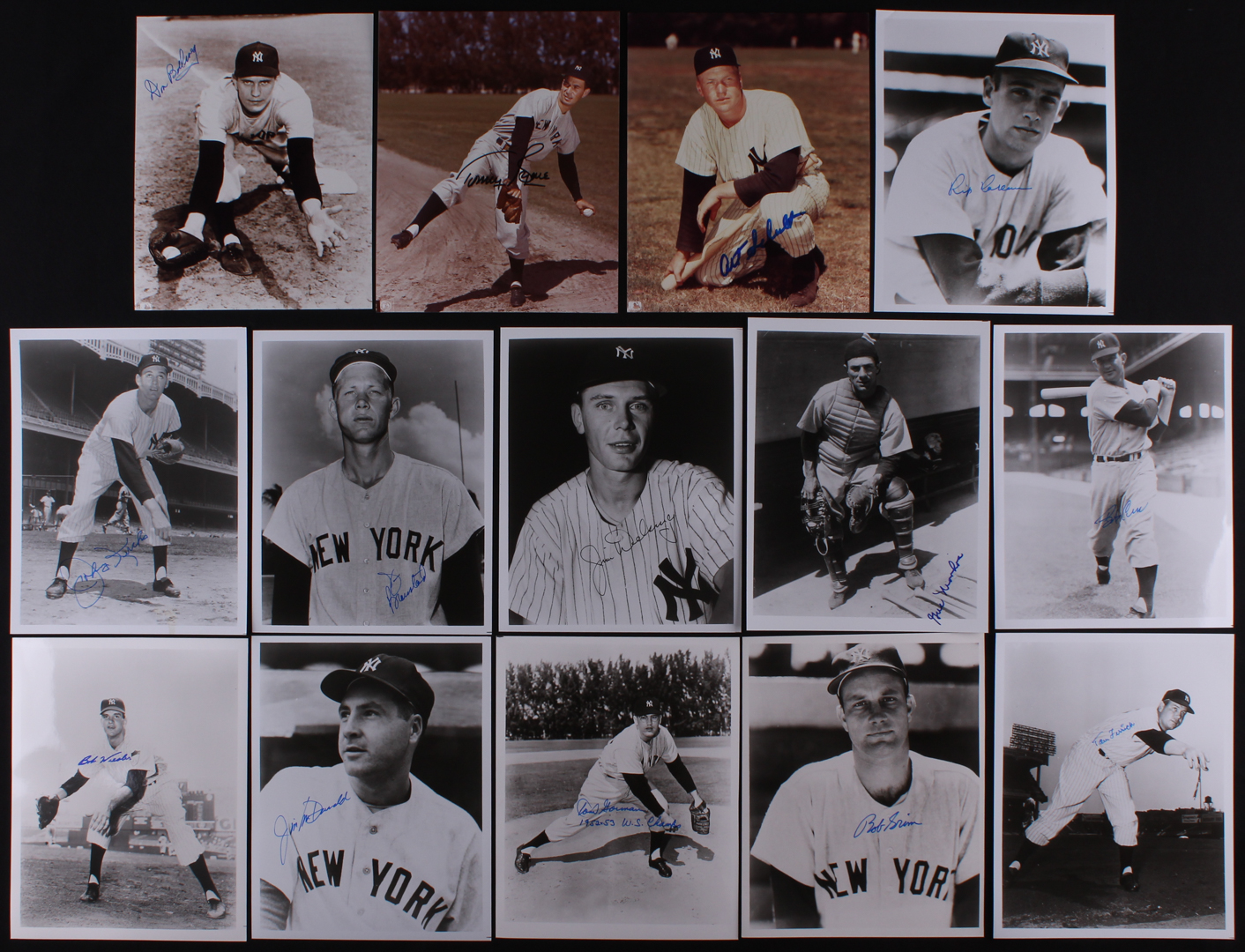 Lot of (14) Yankees 8x10 Photos with Gus Niarhos, Johnny Kucks, Tommy Byrne, Don Bollweg, Jim Bronstad (Stacks of Plaques COA) at PristineAuction.com Lot of (14) Yankees 8x10 Photos with Gus Niarhos, Johnny Kucks, Tommy Byrne, Don Bollweg, Jim Bronstad (Stacks of Plaques COA) at PristineAuction.com