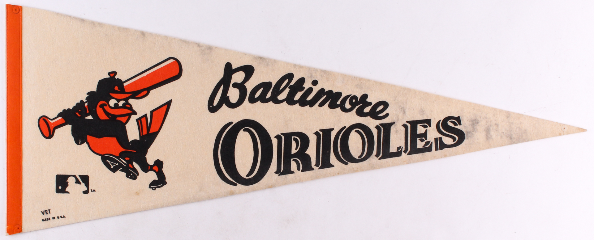 Vintage 1970 Baltimore Orioles Full-Size Pennant at PristineAuction.com Vintage 1970 Baltimore Orioles Full-Size Pennant at PristineAuction.com