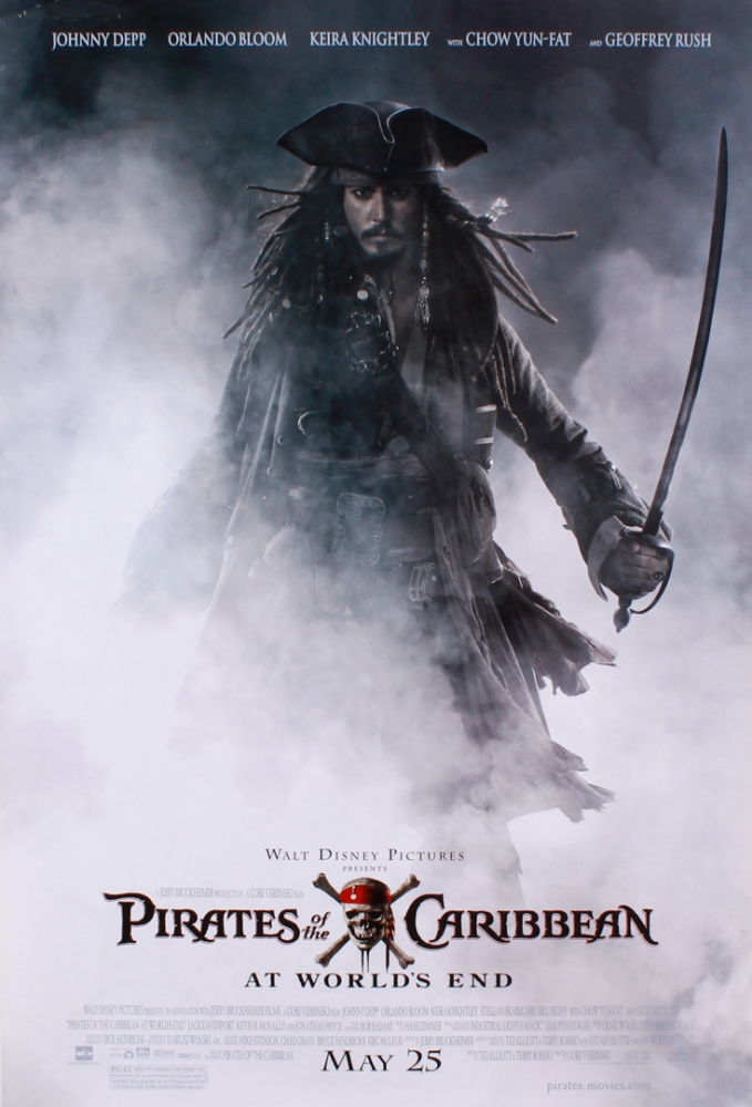 Walt Disney 18.5x27 "Pirates of the Caribean At Worlds End" Movie