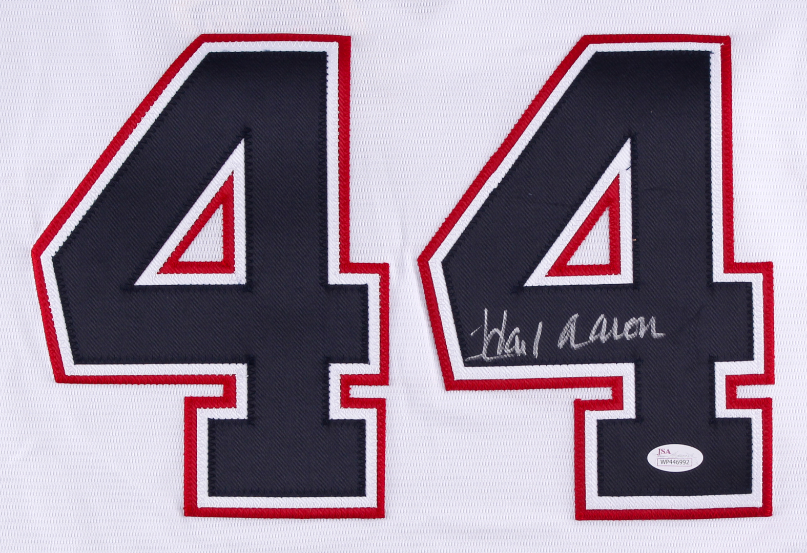 Hank Aaron Signed 1974 Braves Throwback Jersey (JSA COA) at PristineAuction.com Hank Aaron Signed 1974 Braves Throwback Jersey (JSA COA) at PristineAuction.com